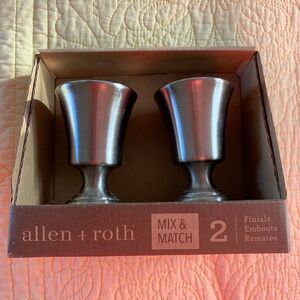 Allen & Roth Finials (2 per box) Brushed Nickel